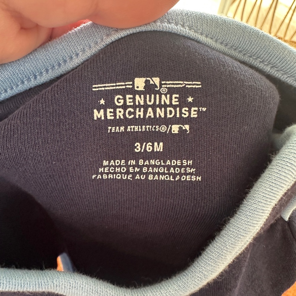 Genuine Merchandise Infant Bodysuit - Navy and Light Blue - Picture 3 of 3
